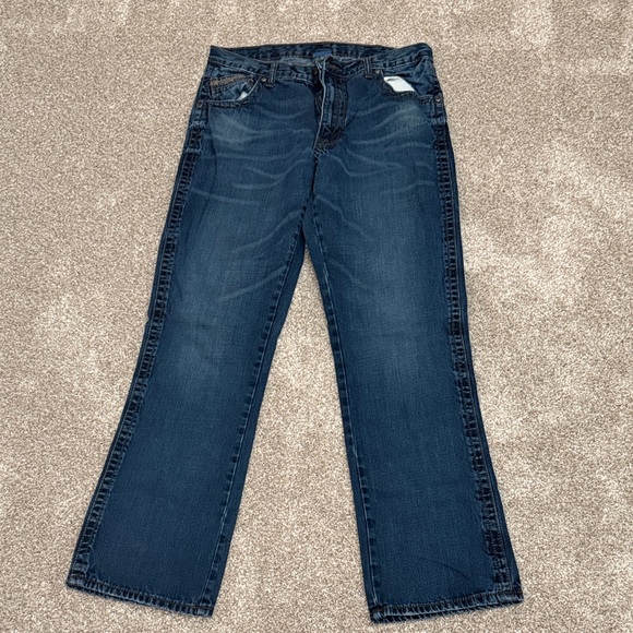 Wrangler Men's Slim Jeans - Dark Blue - Picture 2 of 4